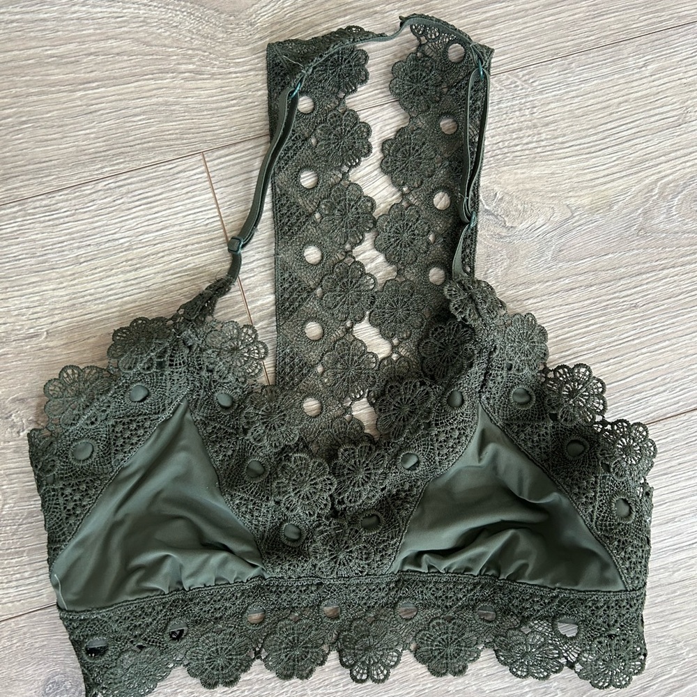 Aerie Olive Lace Bralette